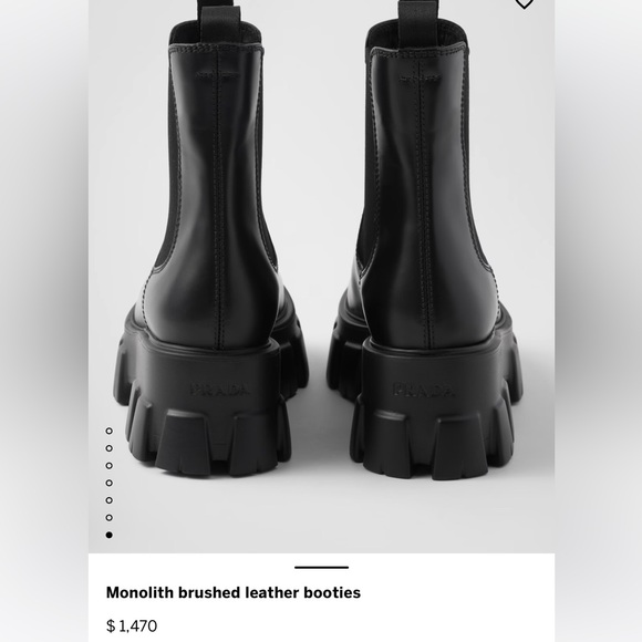 PRADA Monolith leather booties - Picture 7 of 15